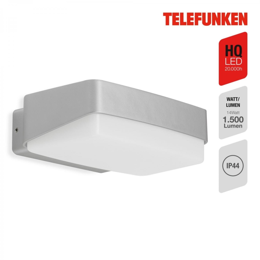 Telefunken 312204TF - Уличный светодиодный настенный светильник LED/14W/230V IP44