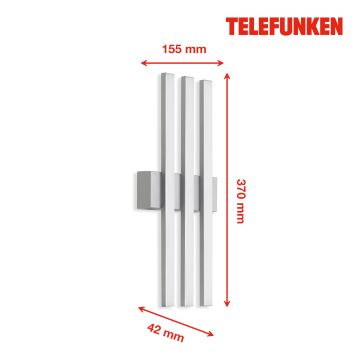 Telefunken 313104TF - Вуличний світлодіодний настінний світильник 3xLED/4W/230V IP44