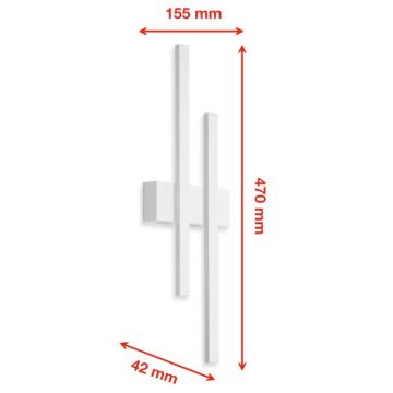 Telefunken 313206TF - Уличный светодиодный настенный светильник 2xLED/8W/230V IP44