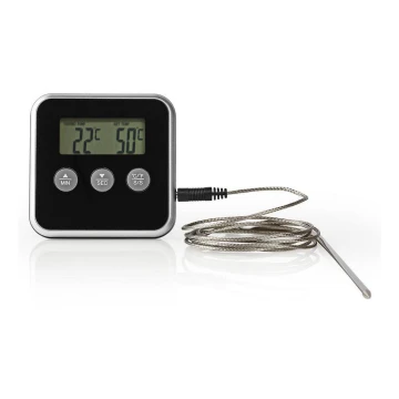 Термометр для мяса с цифровым дисплеем и таймером 0-250 °C 1xAAA