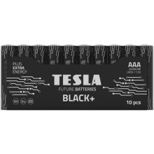 Tesla Batteries - 10 шт. Лужна батарейка AAA BLACK+ 1,5V 1200 mAh