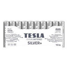 Tesla Batteries - 10 шт. Лужна батарейка AAA SILVER+ 1,5V 1300 mAh
