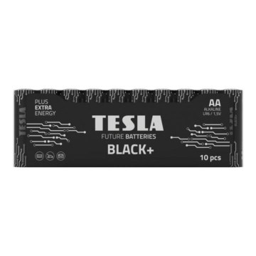 Tesla Batteries - Щелочная батарейка AA BLACK+ 1,5V 2800 mAh 10 шт.