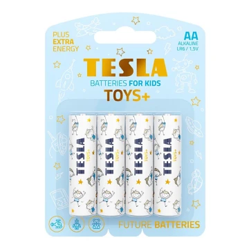 Tesla Batteries - Щелочная батарейка AA TOYS+ 1,5V 2900 mAh 4 шт.