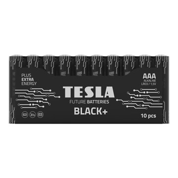 Tesla Batteries - Щелочная батарейка AAA BLACK+ 1,5V 1200 mAh 10 шт.