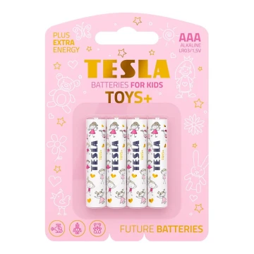 Tesla Batteries - Щелочная батарейка AAA TOYS+ 1,5V 1300 mAh 4 шт.
