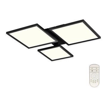 Top Light - Светодиодная припотолочная люстра с регулированием яркости MERKUR LED/50W/230V 3000-6500K черный + дистанционное управление