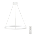 Top Light - Светодиодная подвесная люстра с регулированием яркости SATURN LED/30W/230V 3000-6500K белый + дистанционное управление