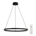 Top Light - Светодиодная подвесная люстра с регулированием яркости SATURN LED/30W/230V 3000-6500K черный + дистанционное управление