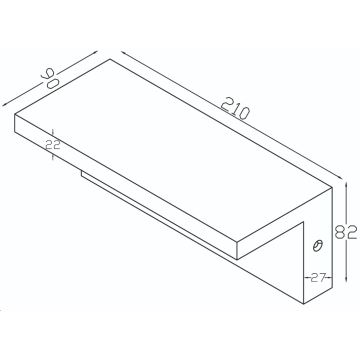 Top Light - Вуличний світлодіодний настінний світильник ELON LED/10W/230V 4000K IP54