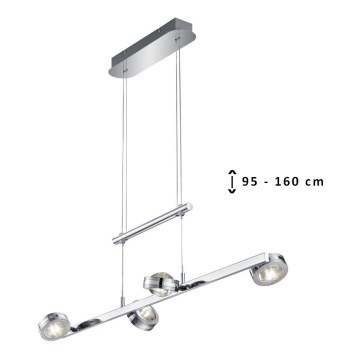 TRIO - Светодиодная подвесная люстра LENTIL 8xLED/2,3W/230V