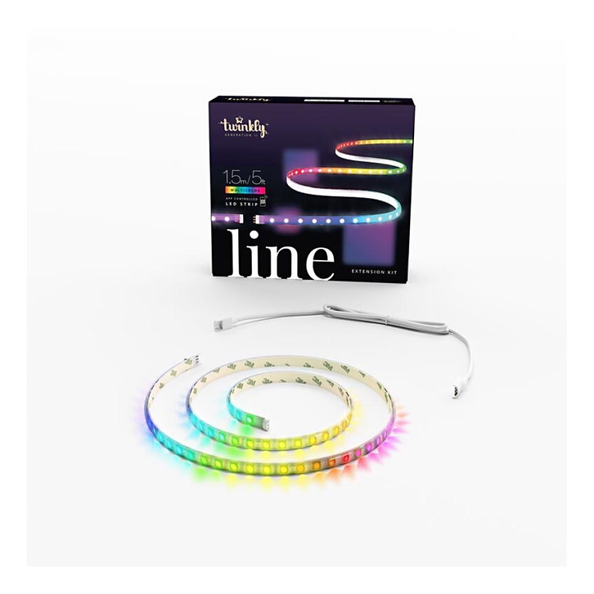 Twinkly - LED RGB Подовжуюча стрічка з регулюванням яскравості LINE 100xLED 1,5 м Wi-Fi