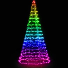 Twinkly - Светодиодное уличное рождественское RGBW-дерево с регулированием яркости LIGHT TREE 300xLED 2 м IP44 Wi-Fi