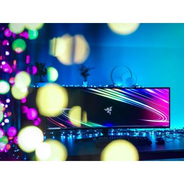 Twinkly - Вулична різдвяна RGB LED гірлянда з регулюванням яскравості CLUSTER 400xLED 9,5м IP44 Wi-Fi