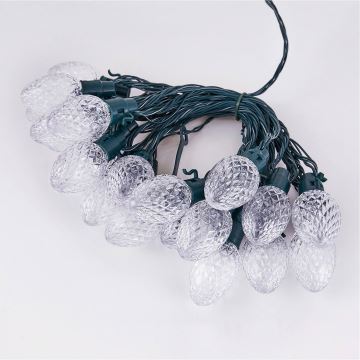 Twinkly - LED RGB Вулична різдвяна гірлянда  з регулюванням яскравості FACETED 80xLED 26,5 м IP44 Wi-Fi