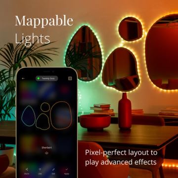 Twinkly - LED RGB Вулична стрічка з регулюванням яскравості DOTS 200xLED 10 м IP44 Wi-Fi