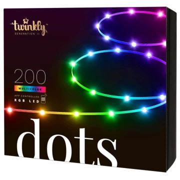 Twinkly - LED RGB Вулична стрічка з регулюванням яскравості DOTS 200xLED 10 м IP44 Wi-Fi