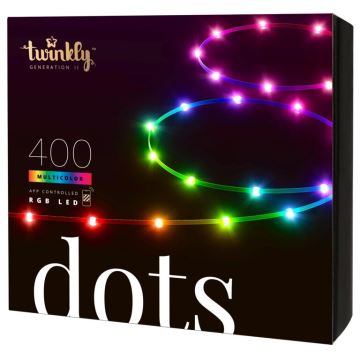 Twinkly - LED RGB Вулична стрічка з регулюванням яскравості DOTS 400xLED 20 м IP44 Wi-Fi