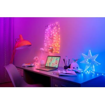 Twinkly - LED RGB з регулюванням яскравості різдвяна гірлянда CANDIES 100xLED 8 м USB Wi-Fi