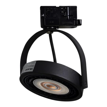 Точечный светильник для трековой системы LUGAR AR111 1xGU10/25W/230V черный