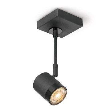 Точковий LED світильник з регулюванням яскравості MANU 1xGU10/5,8W/230V чорний