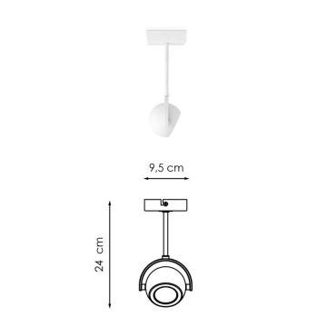 Точковий LED світильник з регулюванням яскравості NOP 1xGU10/5,8W/230V білий