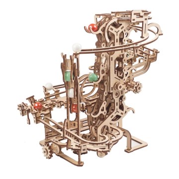 Ugears - Деревянная механическая 3D-головоломка Цепная шариковая дорожка