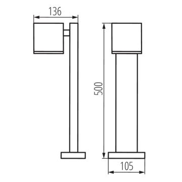 Уличная лампа GORI 1xGU10/35W/230V IP44