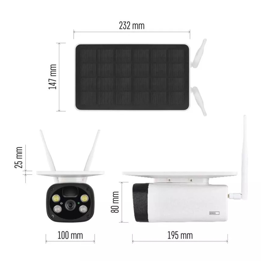 Уличная умная IP камера GoSmart 3,5W/5V 8800 mAh IP55