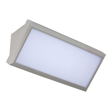 Уличный светодиодный настенный светильник LED/20W/230V 6400K IP65 серый