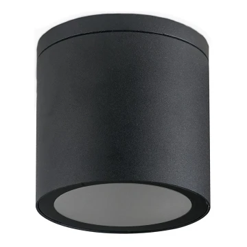 Уличный точечный светильник 1xGU10/35W/230V IP54 круглый черный