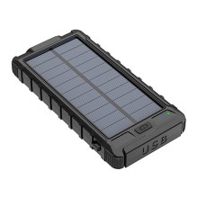 Універсальна мобільна батарея з ліхтариком на сонячній батареї та компасом 10000mAh 3,7V