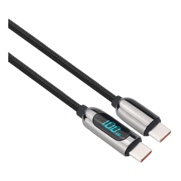 USB-C кабель с дисплеем 100W 1 м