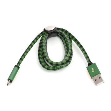 USB-кабель USB A / Micro USB 1 м зеленый