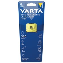 Varta 18631201401 - Светодиодный аккумуляторный налобный фонарь с регулированием яркости OUTDOOR SPORTS LED/5V IPX4 желтый