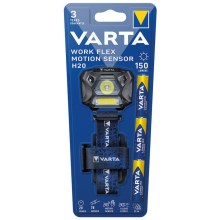 Varta 18648101421 - Светодиодный налобный фонарь с регулированием яркости и датчиком WORK FLEX LED/3xAAA IP54