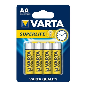 Varta 2006 - Угольно-цинковая батарейка SUPERLIFE AA 1,5V 4 шт.