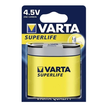 Varta 2012 - Угольно-цинковая батарейка SUPERLIFE 4,5V 1 шт.
