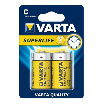 Varta 2014 - Угольно-цинковая батарейка SUPERLIFE C 1,5V 2 шт.