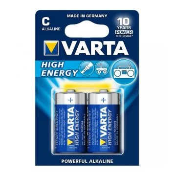 Varta 4914 - 2 шт. Лужна батарея HIGH ENERGY C 1,5V