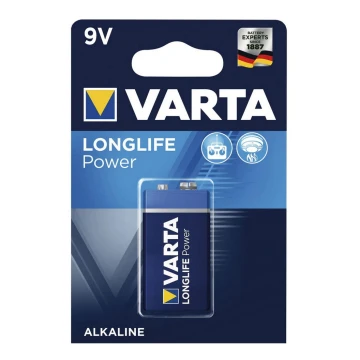 Varta 4922121411 - Щелочная батарейка LONGLIFE 9V 1 шт.