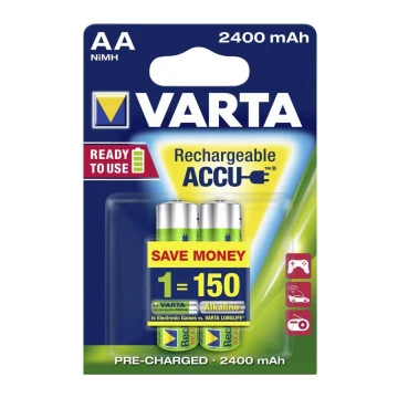 Varta 56706 - Аккумуляторные батарейки ACCU AA NiMH/2100 мАч/1,2V 2 шт.