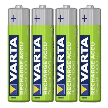 Varta 5703301404 - 4 шт. Акумуляторні батареї RECHARGE AAA 1,2V