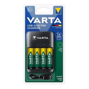 Varta 57652101451 - Зарядний пристрій 4xAA/AAA 2100mAh 5V