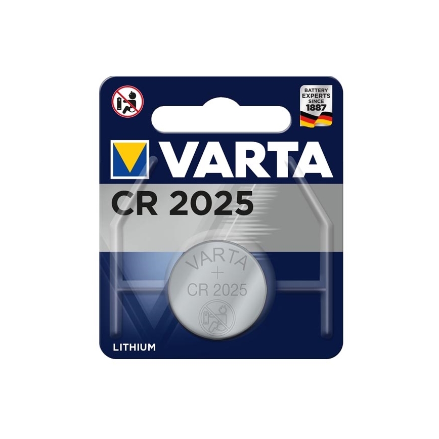 Varta 6025 - 1 шт. Літієва батарея CR2025 3V