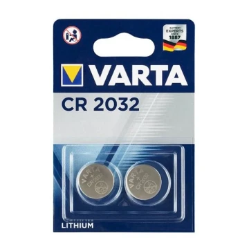 Varta 6032101402 - Литиевая батарейка кнопочного типа ELECTRONICS CR2032 3V 2 шт.