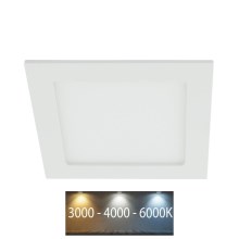 Вбудований стельовий LED світильник для ванної LED/12W/230V 3000/4000/6000K IP44