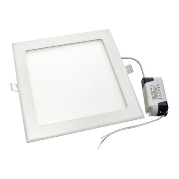Вбудований стельовий LED світильник для ванної RIKI-V LED/18W/230V 225x225 мм IP40