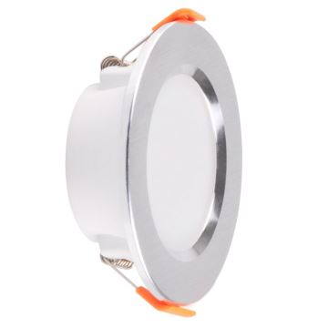 Вбудований стельовий LED світильник ZOE LED/4,8W/230V срібний