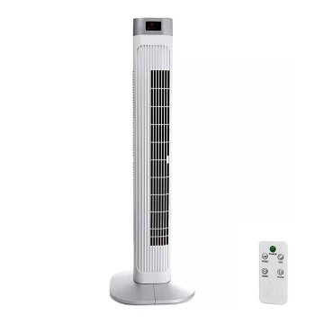 Вентилятор-колонна с индикатором температуры и дистанционным управлением 55W/230V